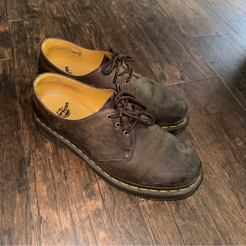 DR MARTENS 1461 CRAZY HORSE LEATHER OXFORD SHOES